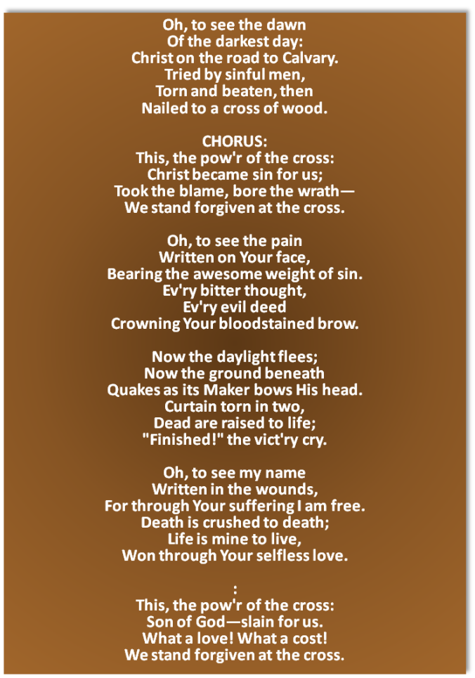 The Power of the Cross by Keith Getty